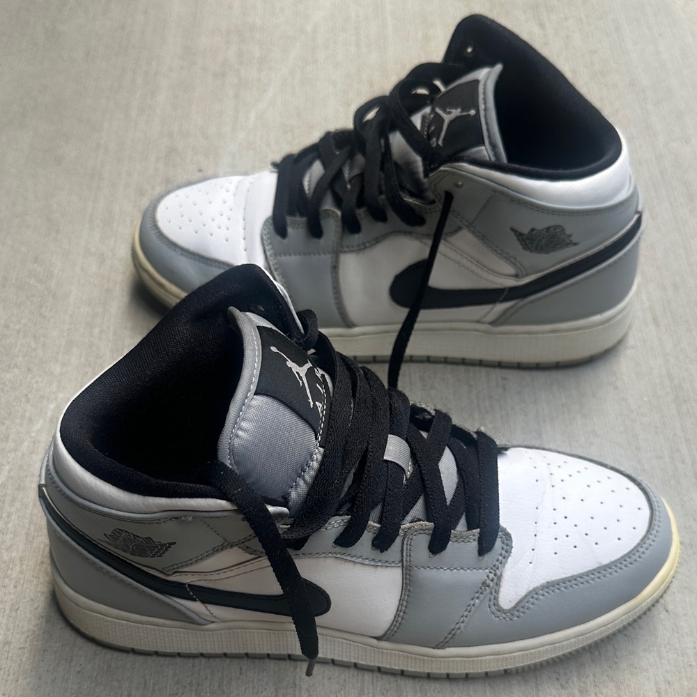 Nike Dunk High-Top Sneakers - Grey and White